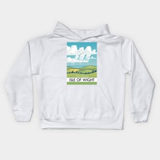 isle of wight travel poster. Kids Hoodie